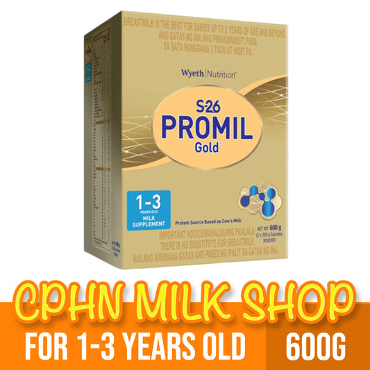 S-26 PROMIL GOLD THREE for 600g 1-3 Years Old Milk Supplement