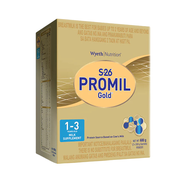 S-26 PROMIL GOLD THREE 2.4kg | 1.8kg | 1.2kg | 600g for 1-3 Years Old (Variation)