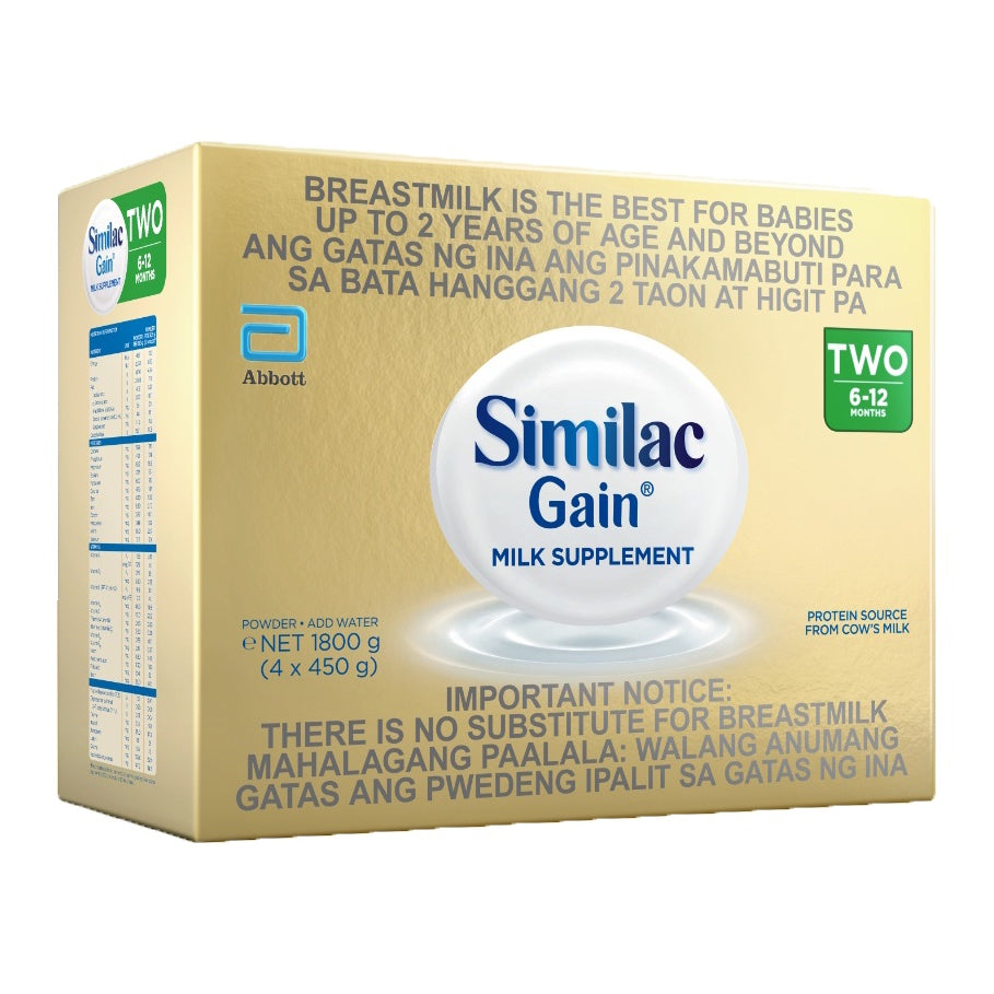 Similac Gain 1.8kg for 6-12 Months Old Infant Formula