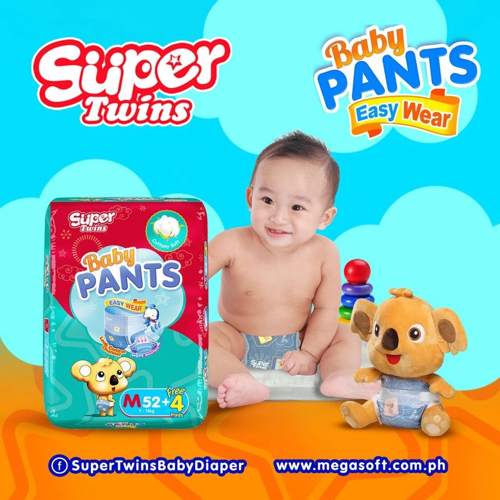 Super Twins Pants Baby Diaper Medium 52 - PANTS