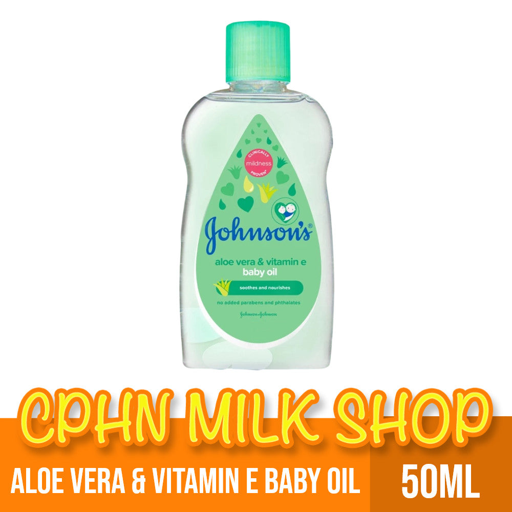 Johnson's Aloe Vera and Vitamin E Baby Oil 50ml