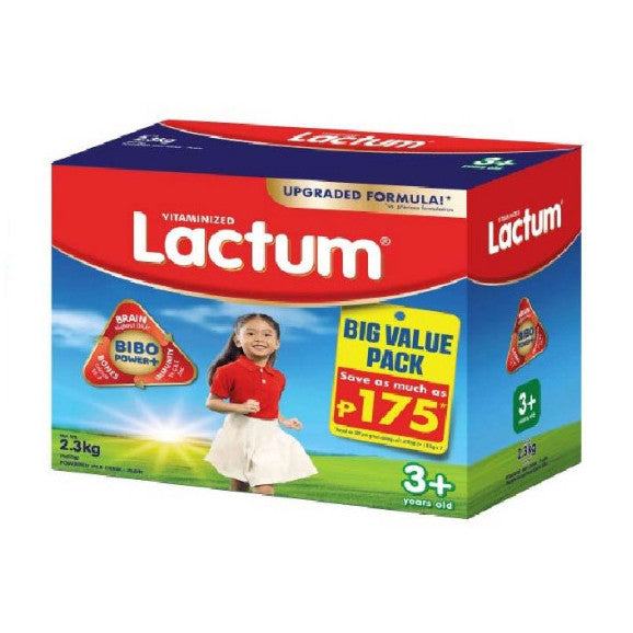 Lactum 3+ Plain 2.3kg for Children Above 3 Years Old Powdered Milk Drink