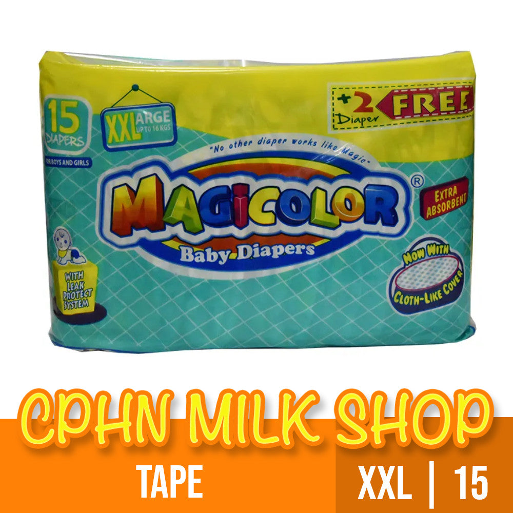 Magicolor Tape Baby Diapers XXL 15