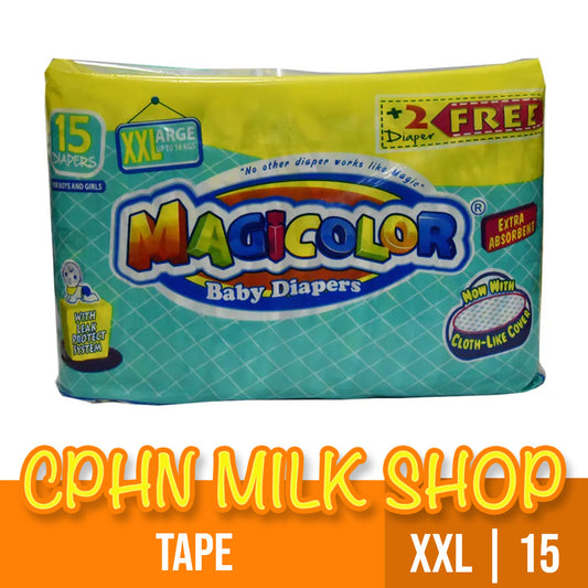 Magicolor Tape Baby Diapers XXL 15