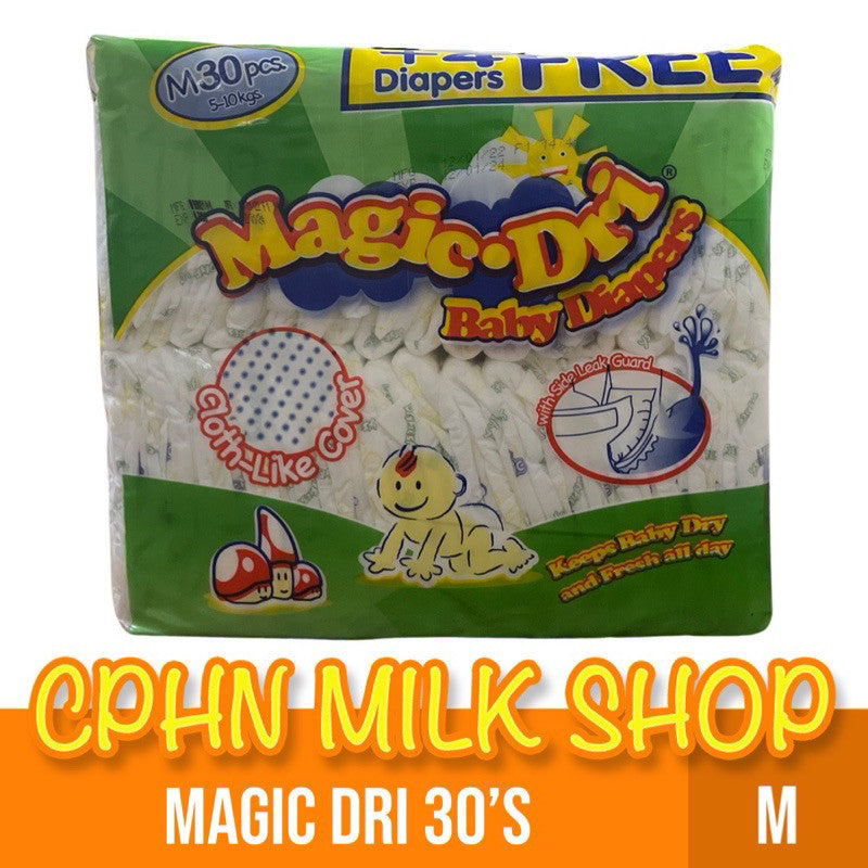 Magic Dri 30's (Variations) XXL | XL | L | M | NB-S Tape Baby Diaper