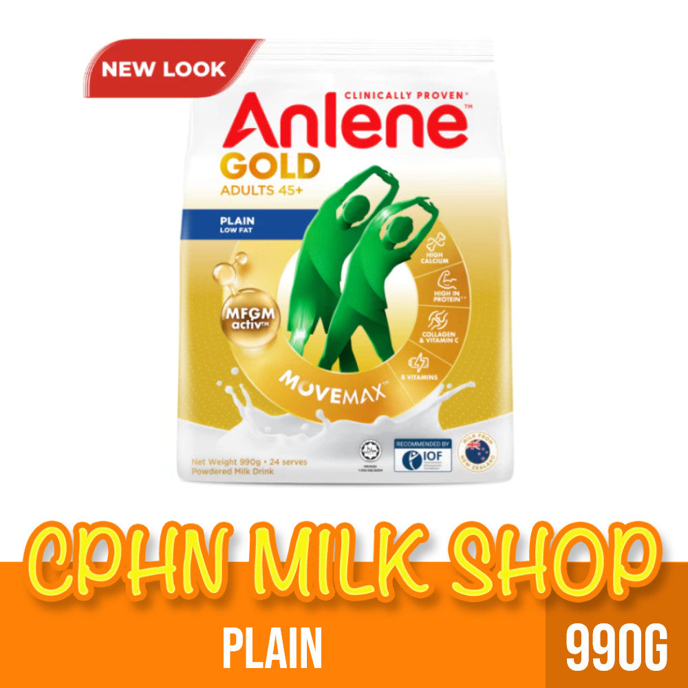 Anlene Gold Movemax Plain 990g Adult Milk Powder