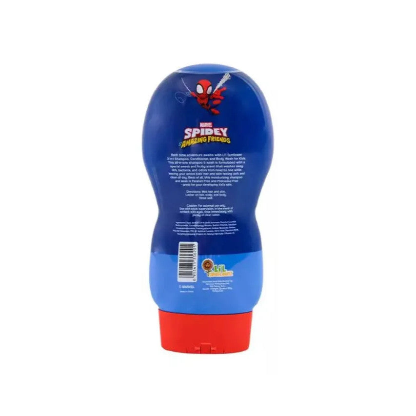 Li'l Sunflower Spiderman 3-in-1 Shampoo, Conditioner, and Body Wash for Kids 300mL