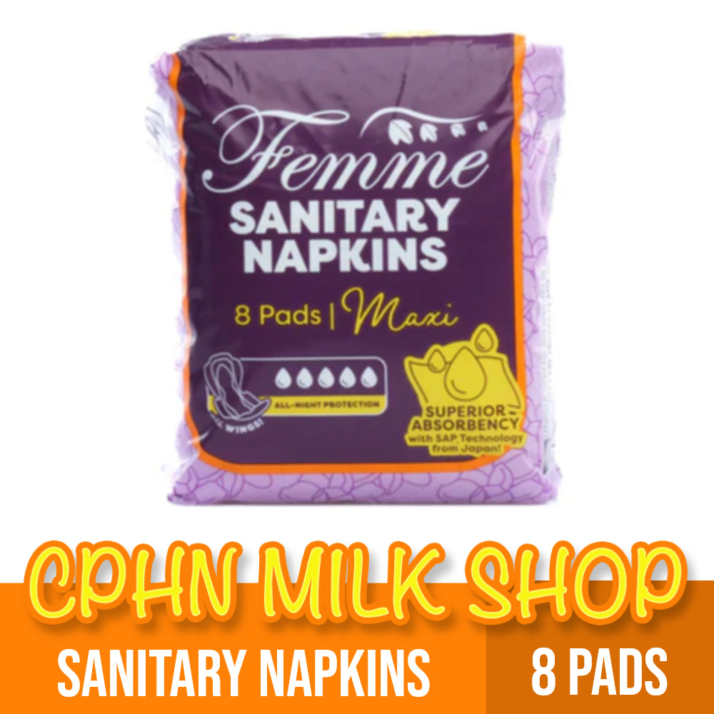 Femme Sanitary Napkins Maxi 8 Pads