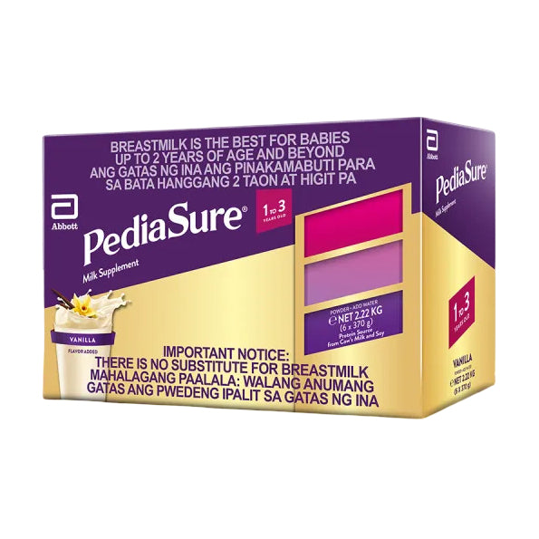 Pediasure Vanilla 2.22kg | 1.6kg for 1-3 Years Old Milk Supplement