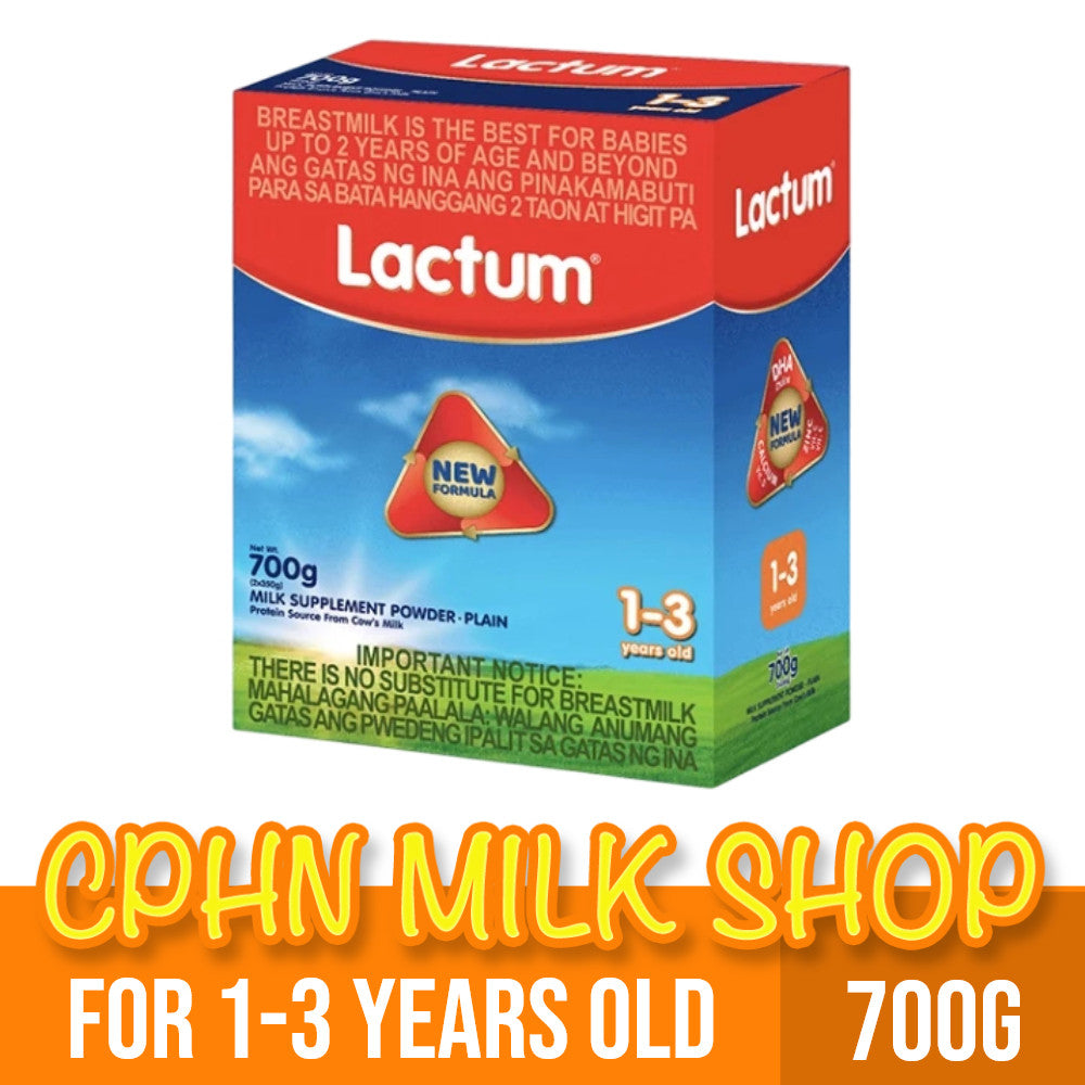 Lactum for 1-3 Years Old 700g Plain Milk Supplement Powder