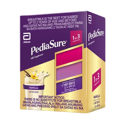 Pediasure Vanilla 800g for 1-3 Years Old Milk Supplement