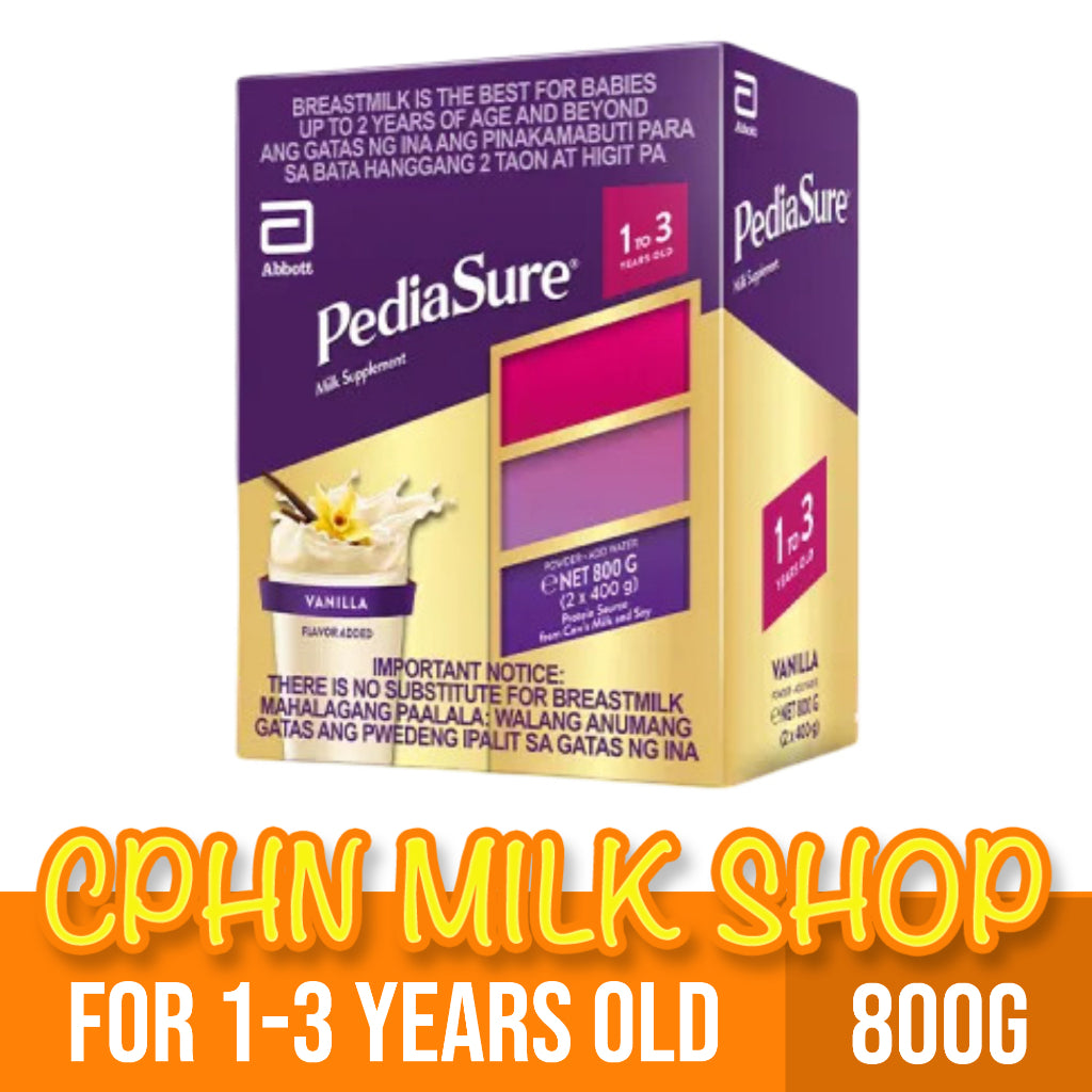 Pediasure Vanilla 2.22kg | 1.6kg | 800g | 370g for 1-3 Years Old (Variation)