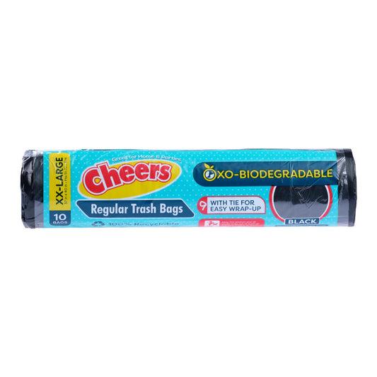 Cheers Black Trash Bag XXL 10 Bags (1 Pack)