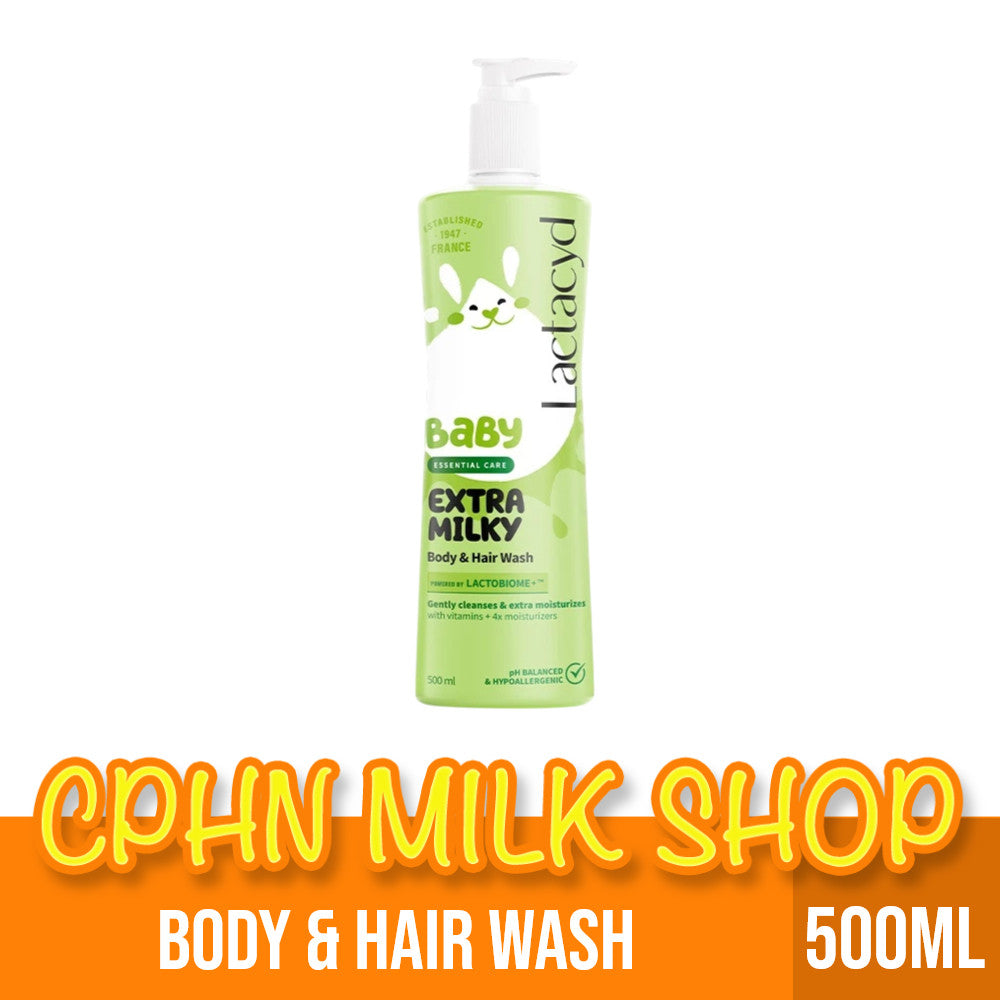 Lactacyd Baby Extra Milky Body and Hair Wash 500mL