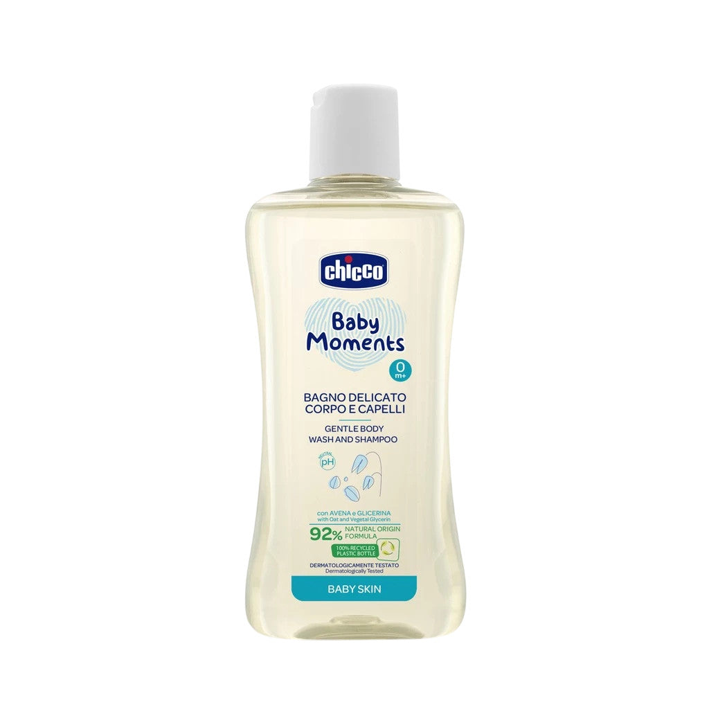 Chicco Baby Moments Gentle Body Wash and Shampoo 200ml