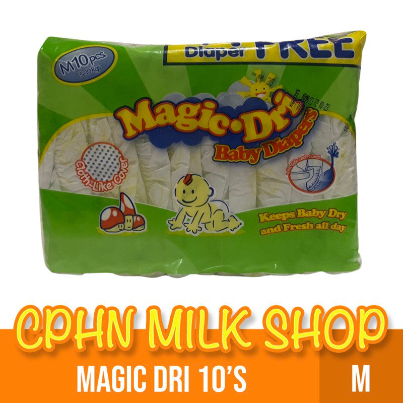 Magic Dri 10's (Variations) XXL | XL | L | M | NB-S Tape Baby Diaper