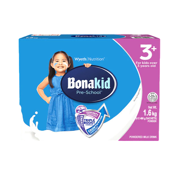 BONAKID PRE-SCHOOL 3+ Powdered Milk Drink for Children Over 3 Years Old 1.6kg