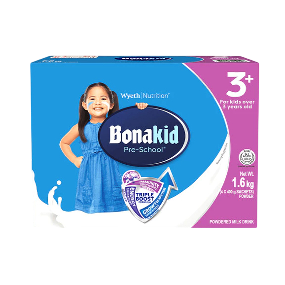 BONAKID PRE-SCHOOL 3+ Powdered Milk Drink for Children Over 3 Years Old 1.6kg