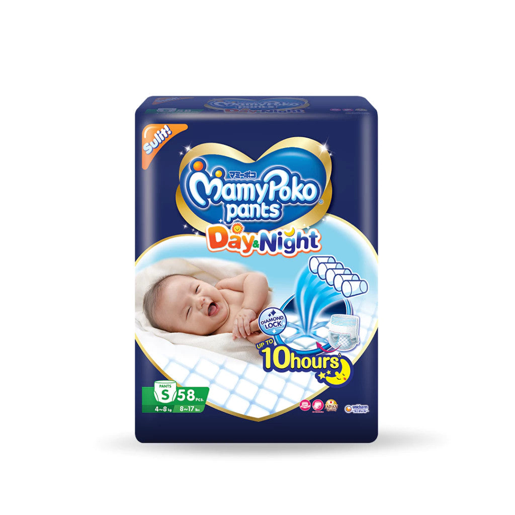MamyPoko Day and Night Small 58 - Pants Baby Diapers