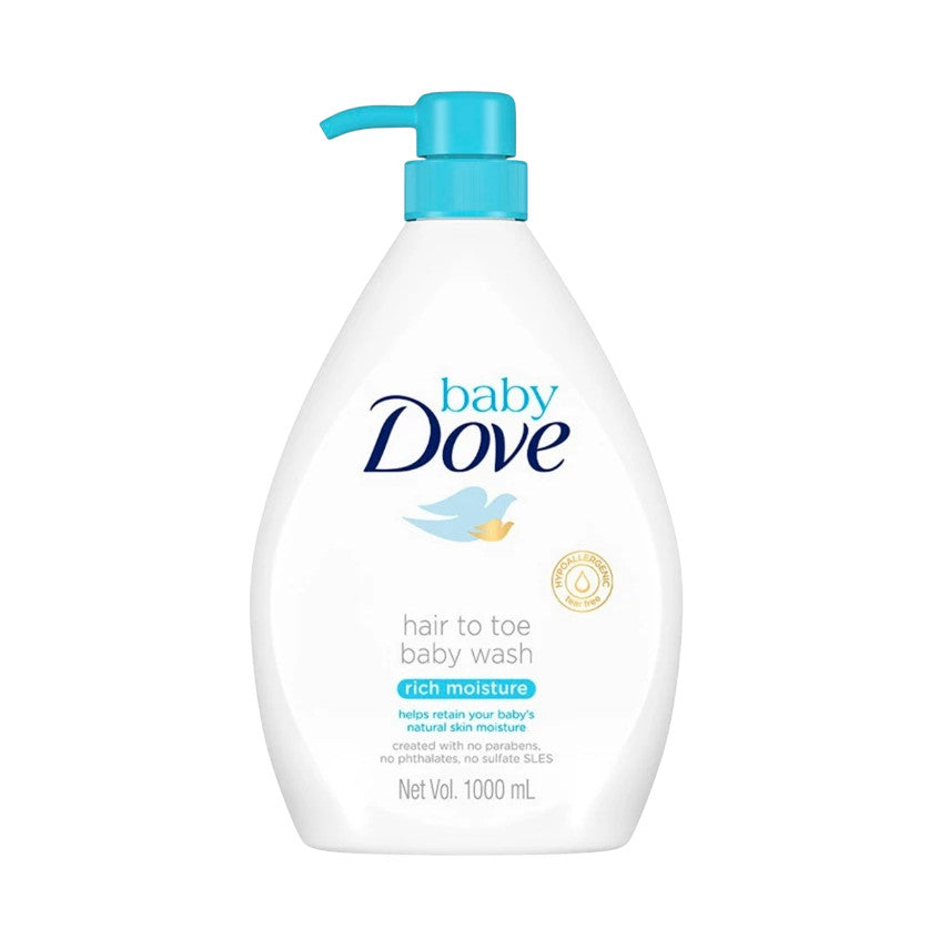 Baby Dove Hair to Toe Baby Wash Rich Moisture 1000mL