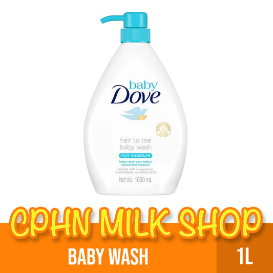 Baby Dove Hair to Toe Baby Wash Rich Moisture 1000mL