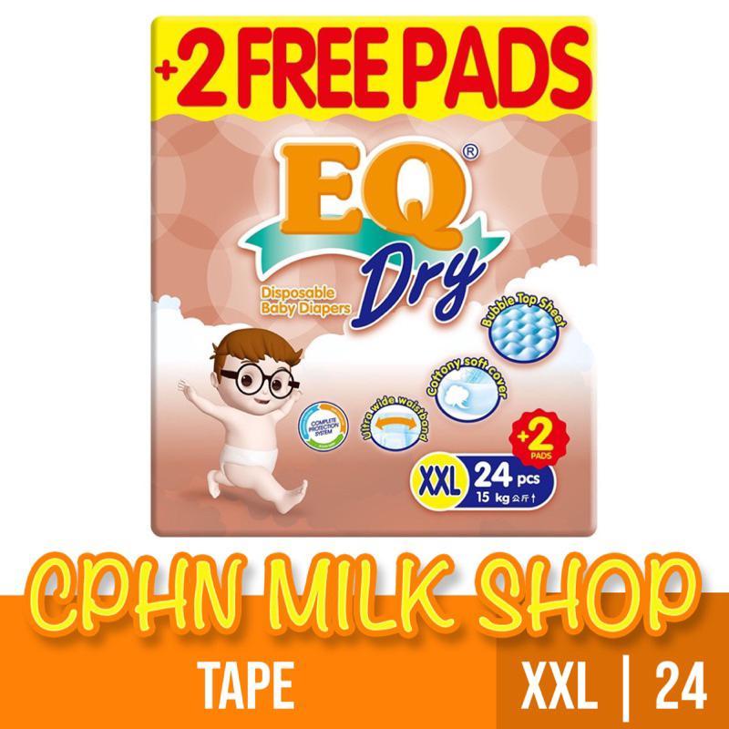 EQ Dry Econo Pack XXL 24's - Tape Baby Diapers