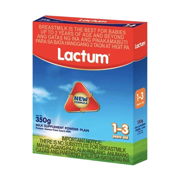 Lactum for 1-3 Years Old 350g Plain Milk Supplement