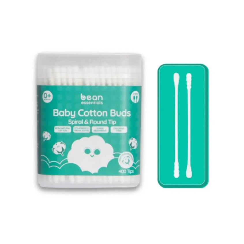 bean Baby Cotton Buds 400 Tips - Spiral & Round Tip