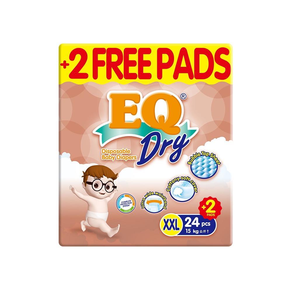 EQ Dry Econo Pack XXL 24's - Tape Baby Diapers