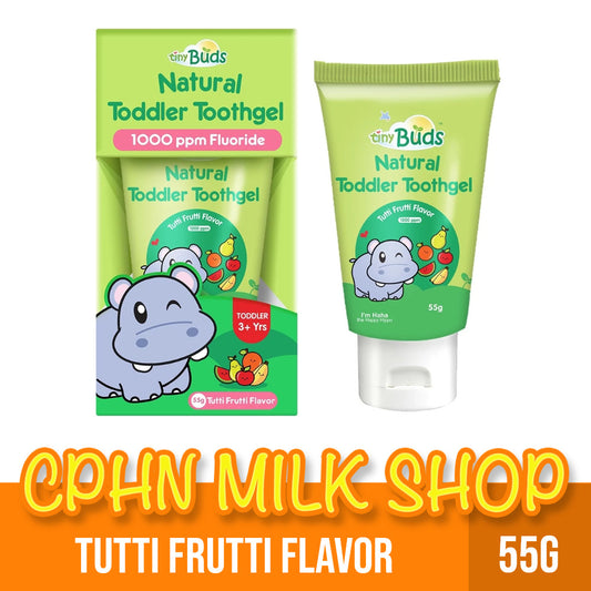 TinyBuds Natural Toddler Toothgel Tutti Frutti Flavor 55g - Stage 2