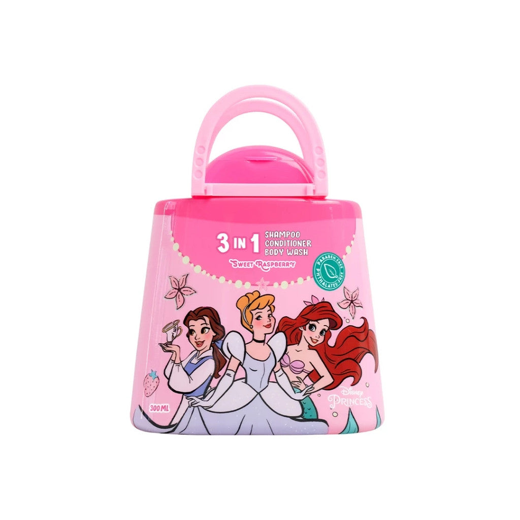 Li'l Sunflower Disney Princess 3-in-1 Shampoo, Conditioner, and Body Wash for Kids 300mL