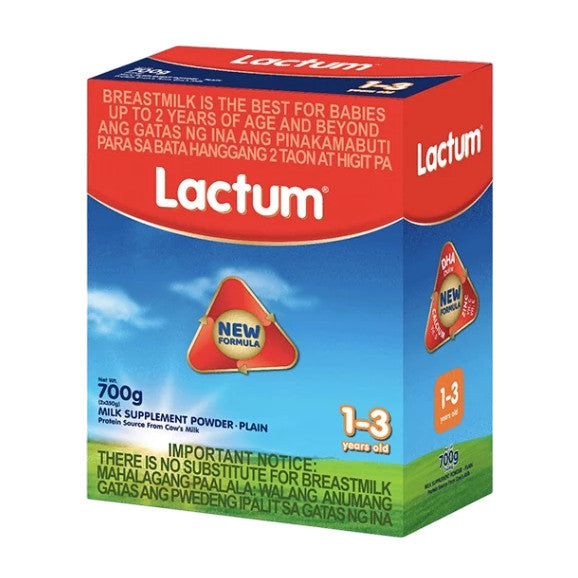 Lactum for 1-3 Years Old 700g Plain Milk Supplement Powder