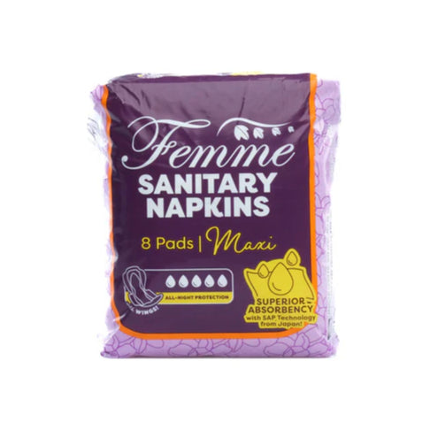 Femme Sanitary Napkins Maxi 8 Pads