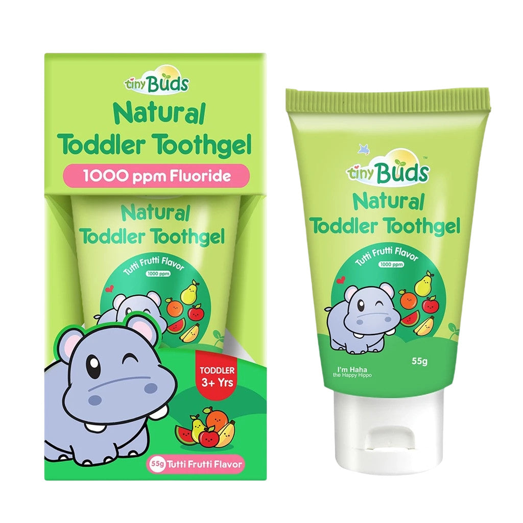 TinyBuds Natural Toddler Toothgel Tutti Frutti Flavor 55g - Stage 2