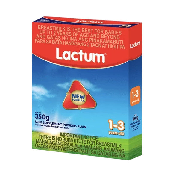 Lactum for 1-3 Years Old 350g Plain Milk Supplement