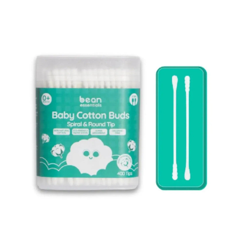 bean Baby Cotton Buds 400 Tips - Spiral & Round Tip