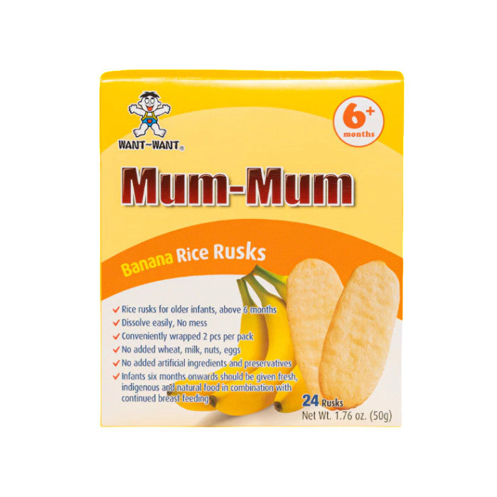 Mum Mum Banana Rice Rusks 50g
