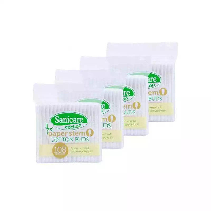 Sanicare Paper Stem Cotton Buds 108 Tips