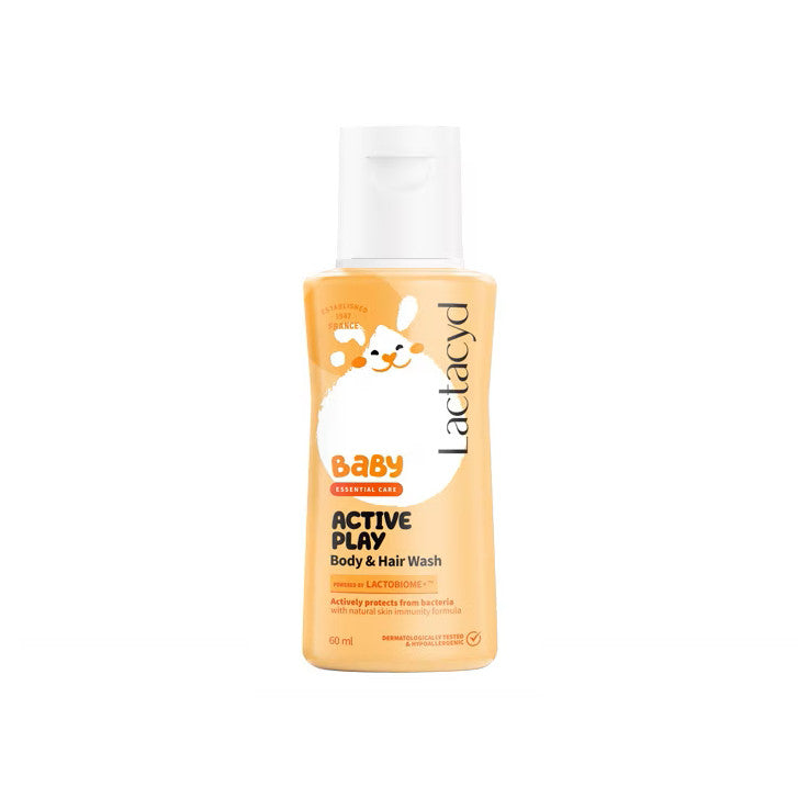 Lactacyd Baby Active Play Body and Hair Wash 60mL