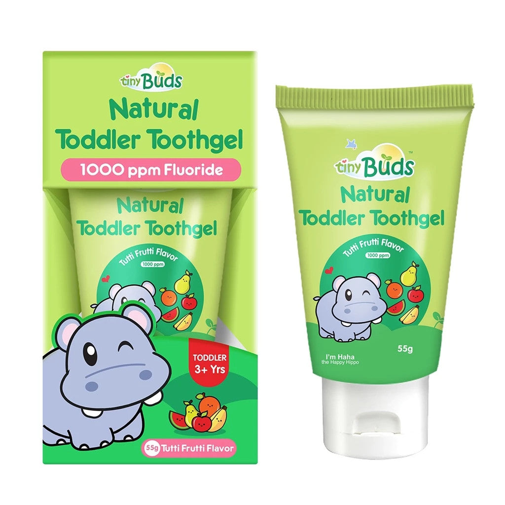 TinyBuds Natural Toddler Toothgel Tutti Frutti Flavor 55g - Stage 2