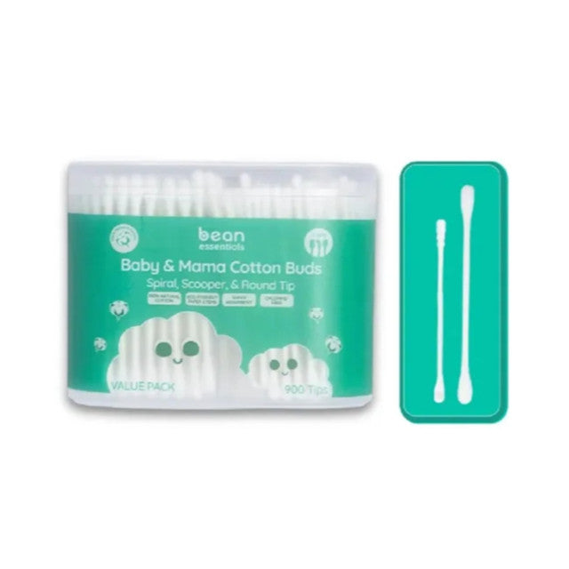 bean Family Value Pack (Scooper + Spiral + Round) Cotton buds 900 Tips