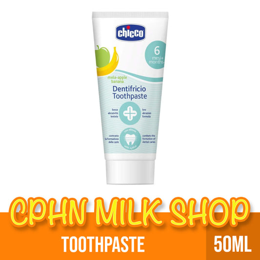 Chicco Toothpaste Apple Banana 50mL for 6-24 months old