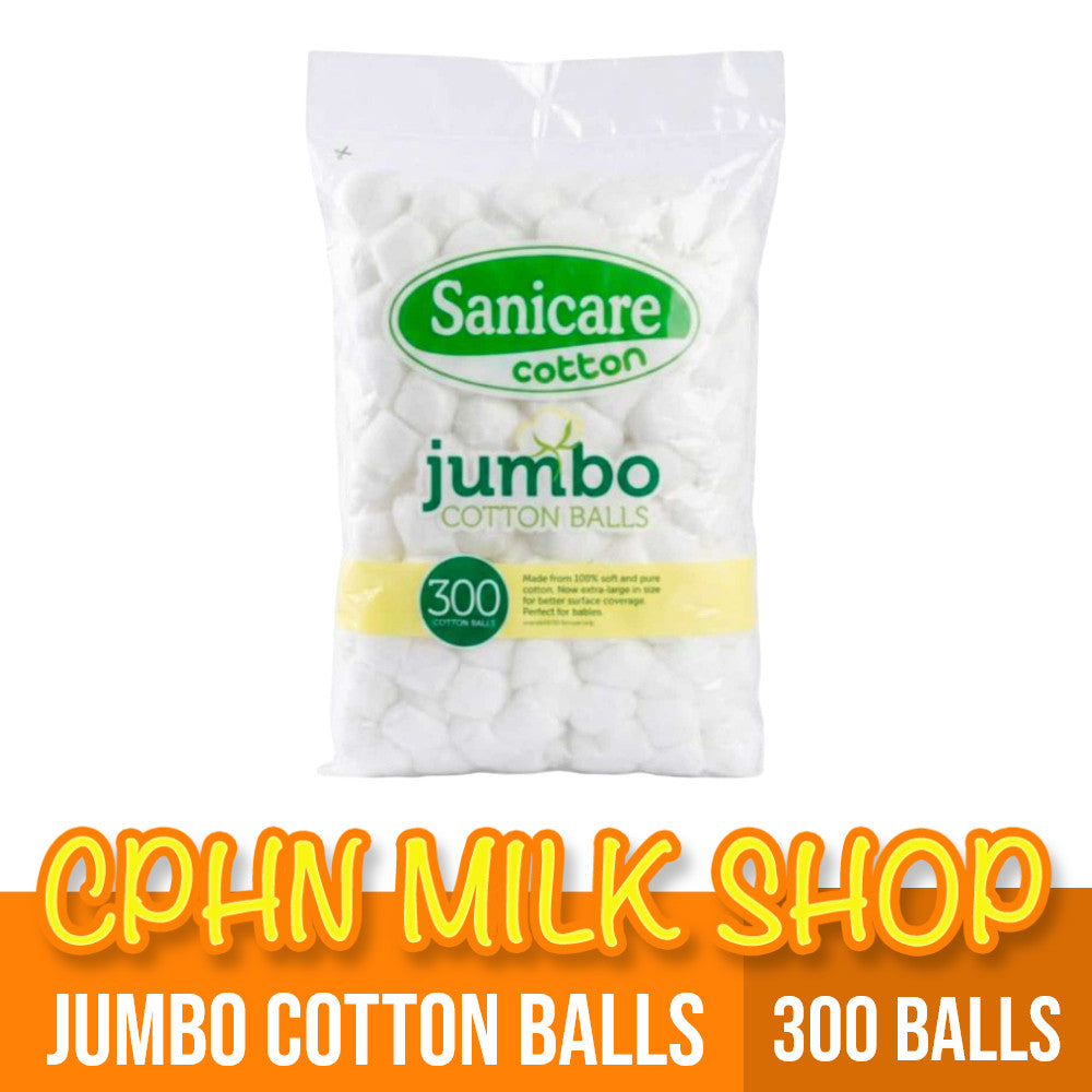 Sanicare Jumbo Cotton Balls 300 Balls