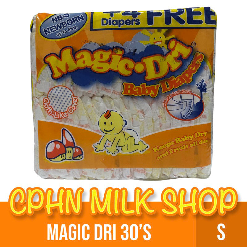 Magic Dri 30's (Variations) XXL | XL | L | M | NB-S Tape Baby Diaper