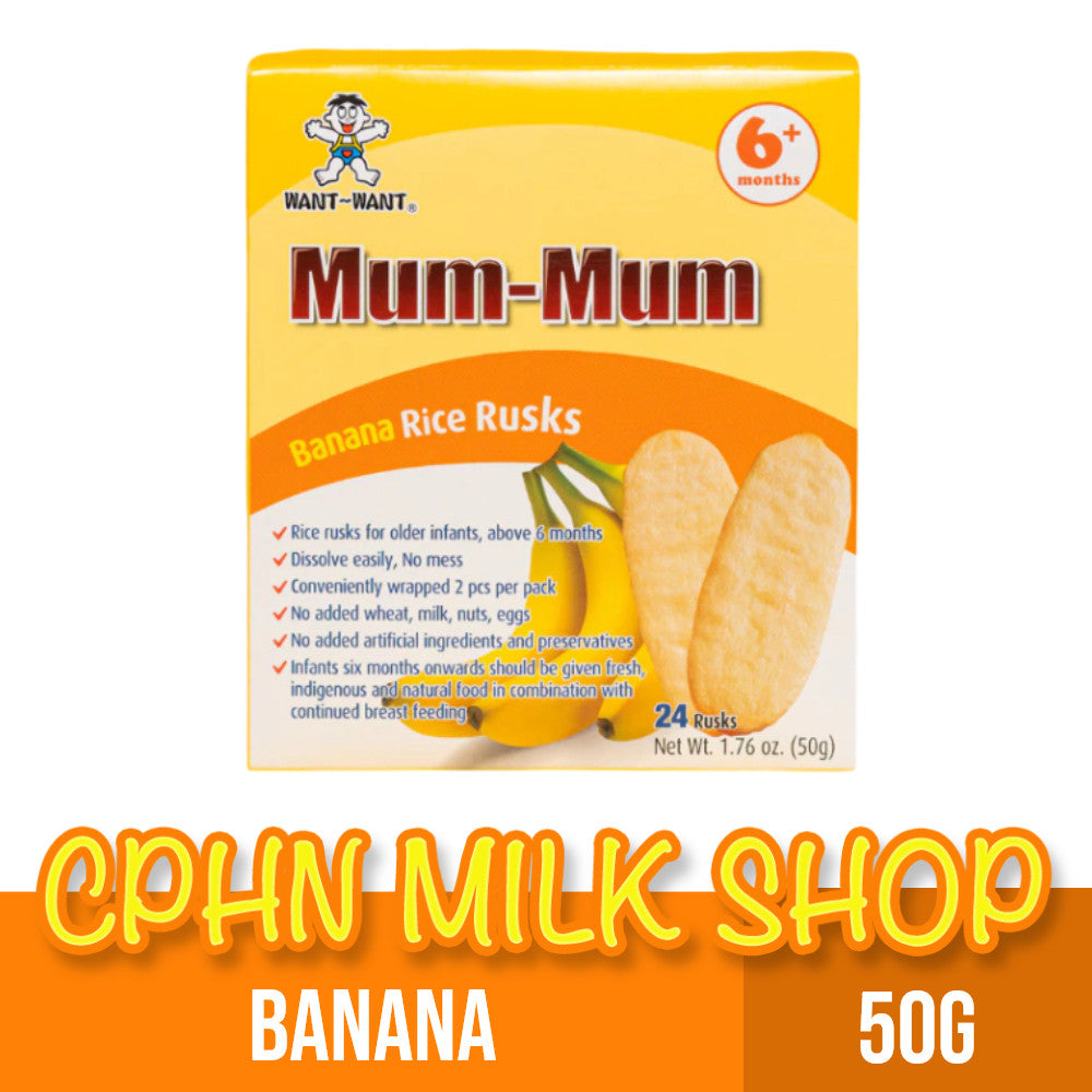 Mum Mum Banana Rice Rusks 50g