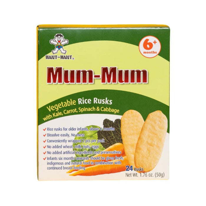 Mum Mum Vegetable Rice Rusks 50g