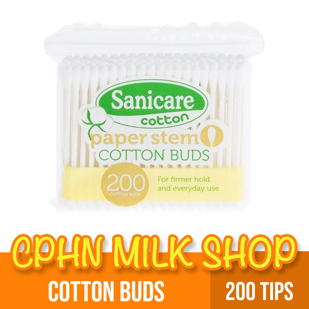 Sanicare Paper Stem Cotton Buds 200 Tips
