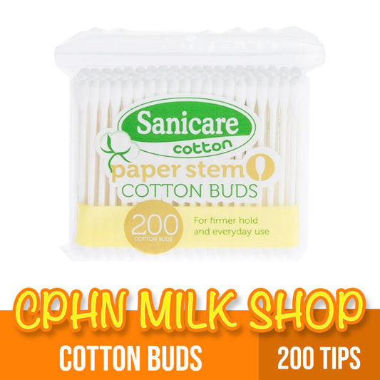 Sanicare Paper Stem Cotton Buds 200 Tips