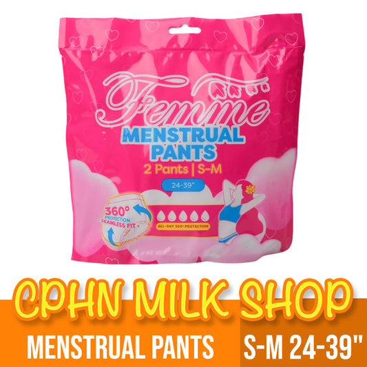 Femme Menstrual Pants - Small-Medium 2Pcs/Pack