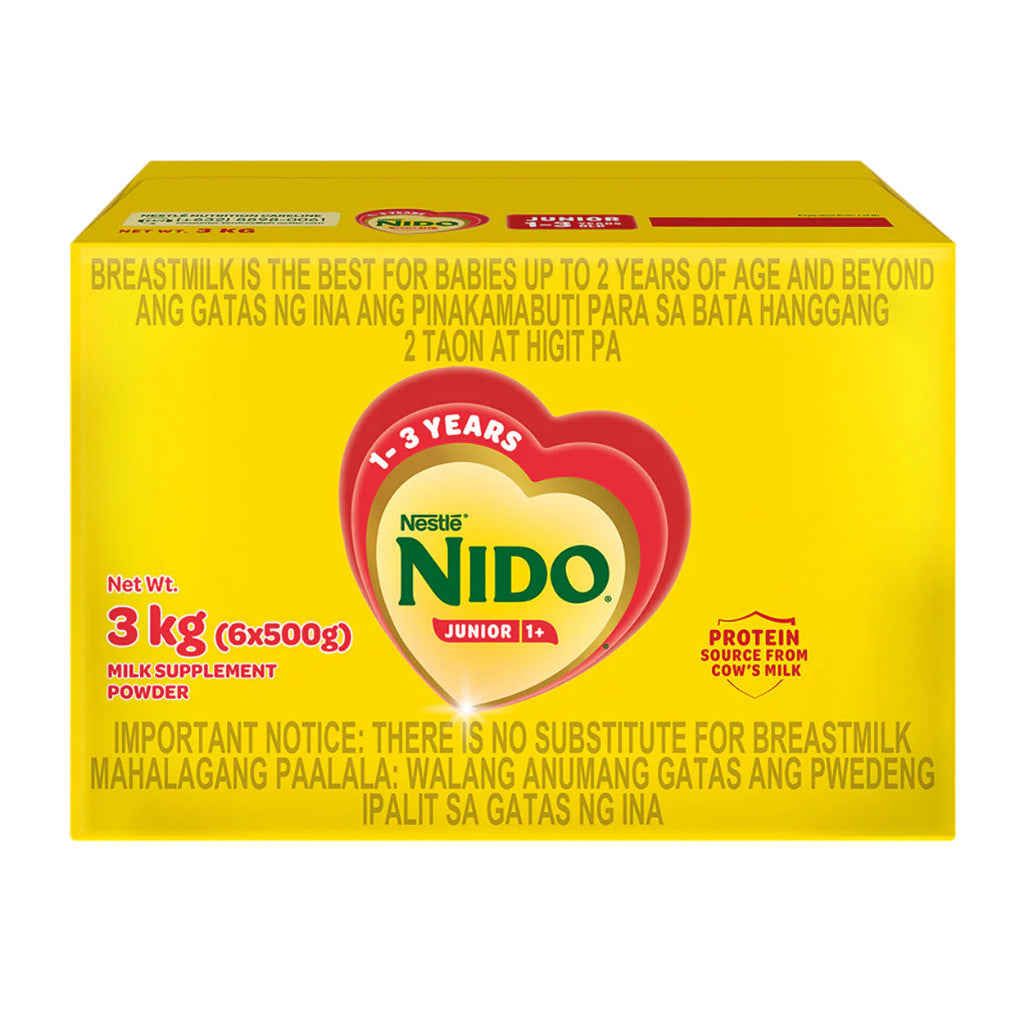 NIDO Junior 3kg for 1-3 Years Old Milk Supplement